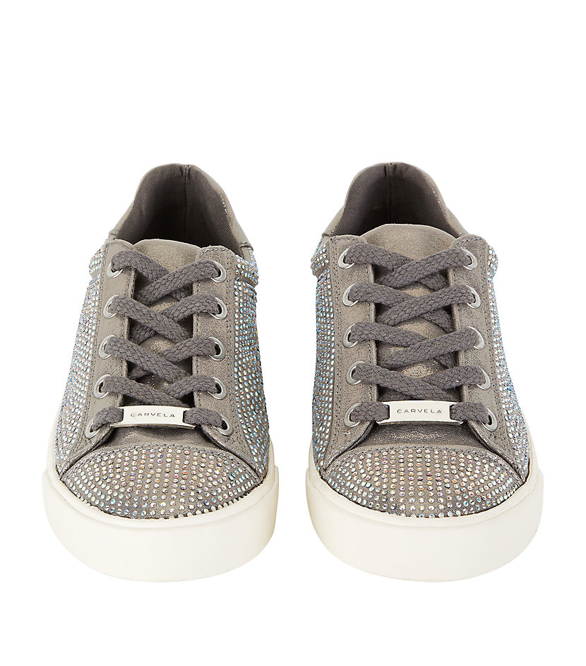 carvela low top trainers