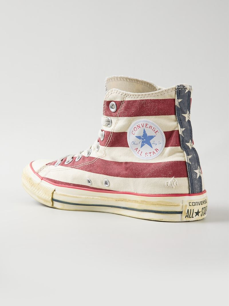 Converse 'Chuck Taylor' Distressed Flag Sneakers | Lyst