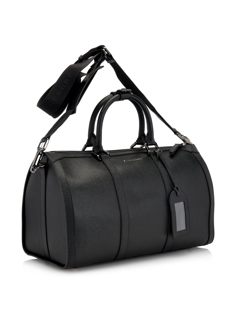 Burberry Leather Weekend Bag in Black 