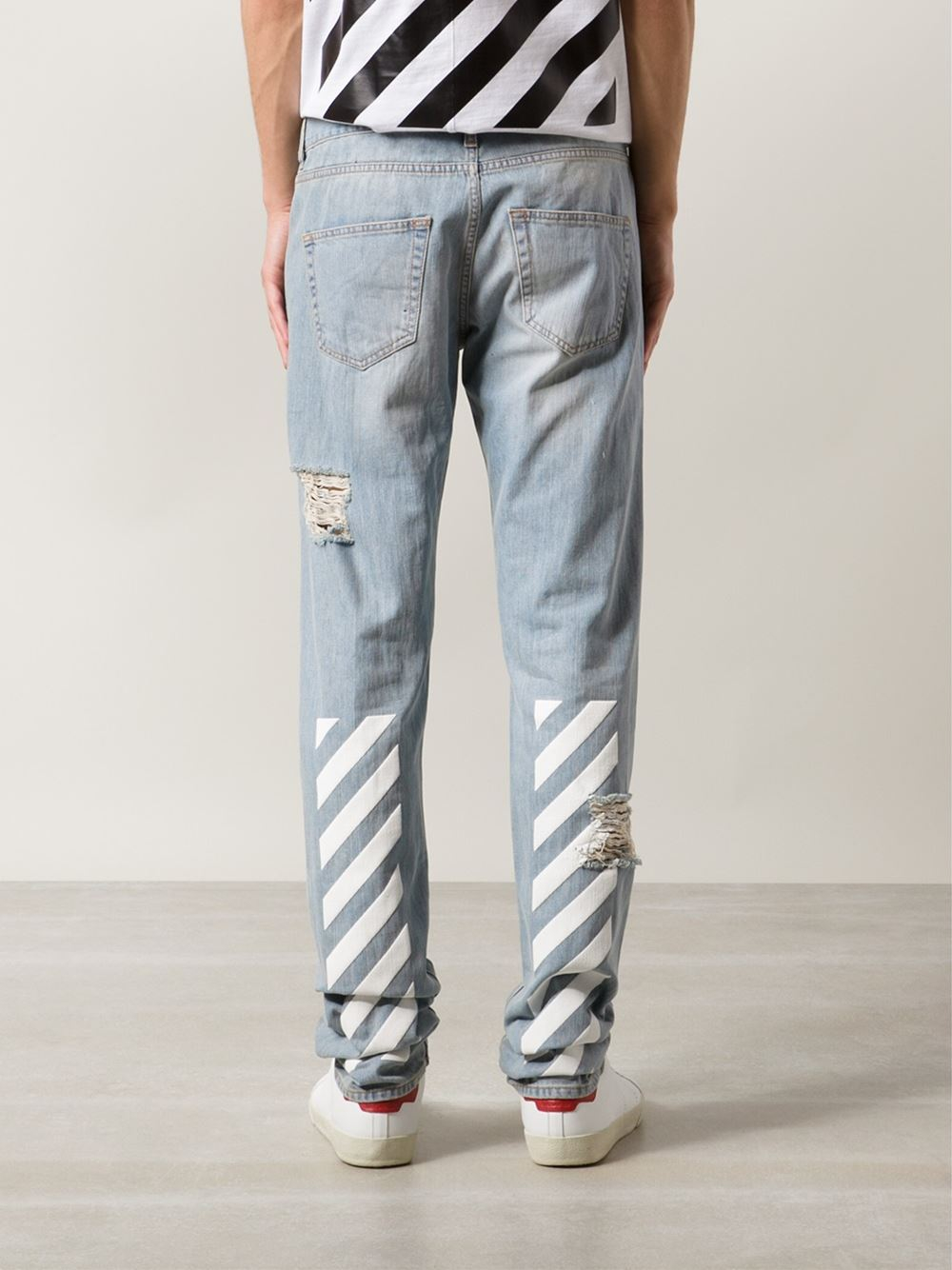Off White Striped Jeans Top Sellers, 55% OFF | www.cernebrasil.com