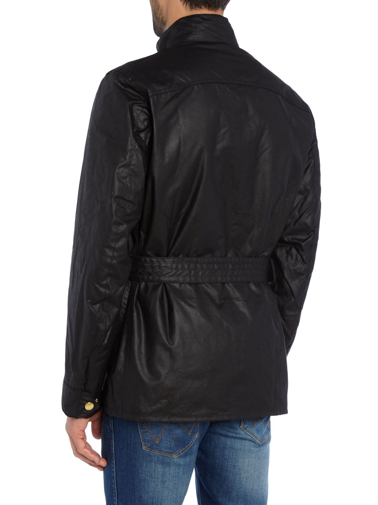 Barbour Union Jack Lined Motorcycle Jacket in Black for Men - Lyst