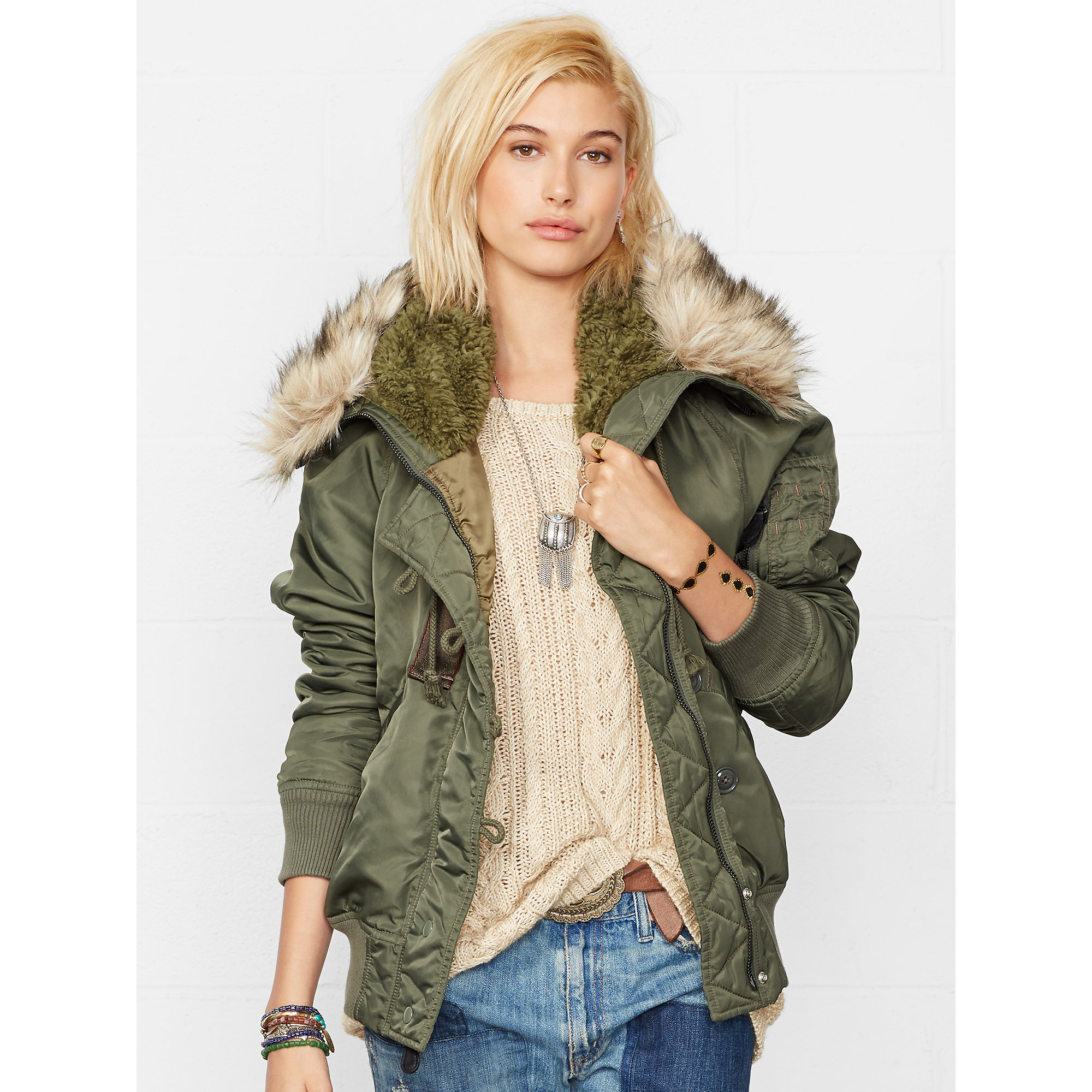 Ralph Lauren Hooded Bomber Jacket 