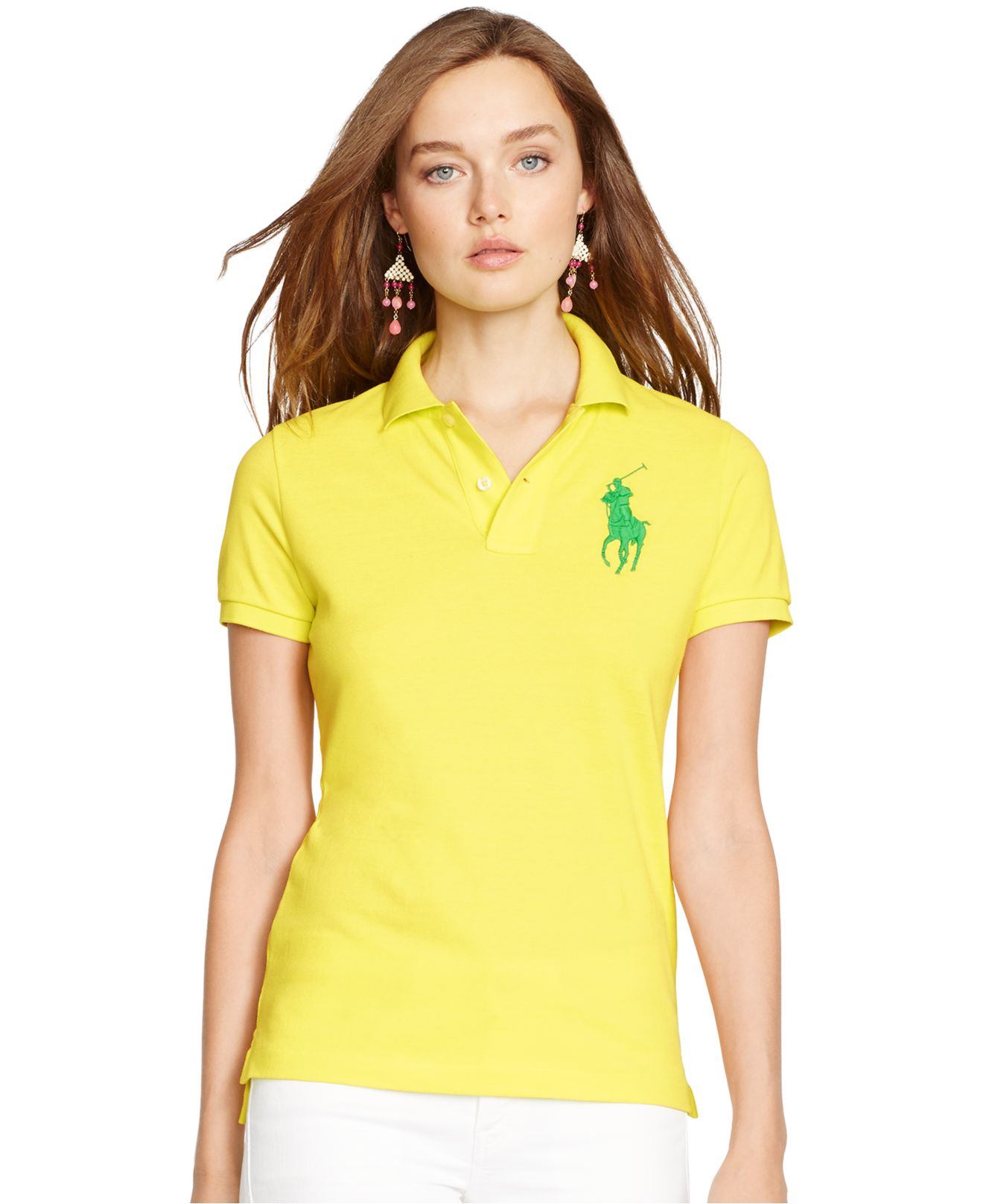 Ralph Lauren Yellow Big Pony Women Dress