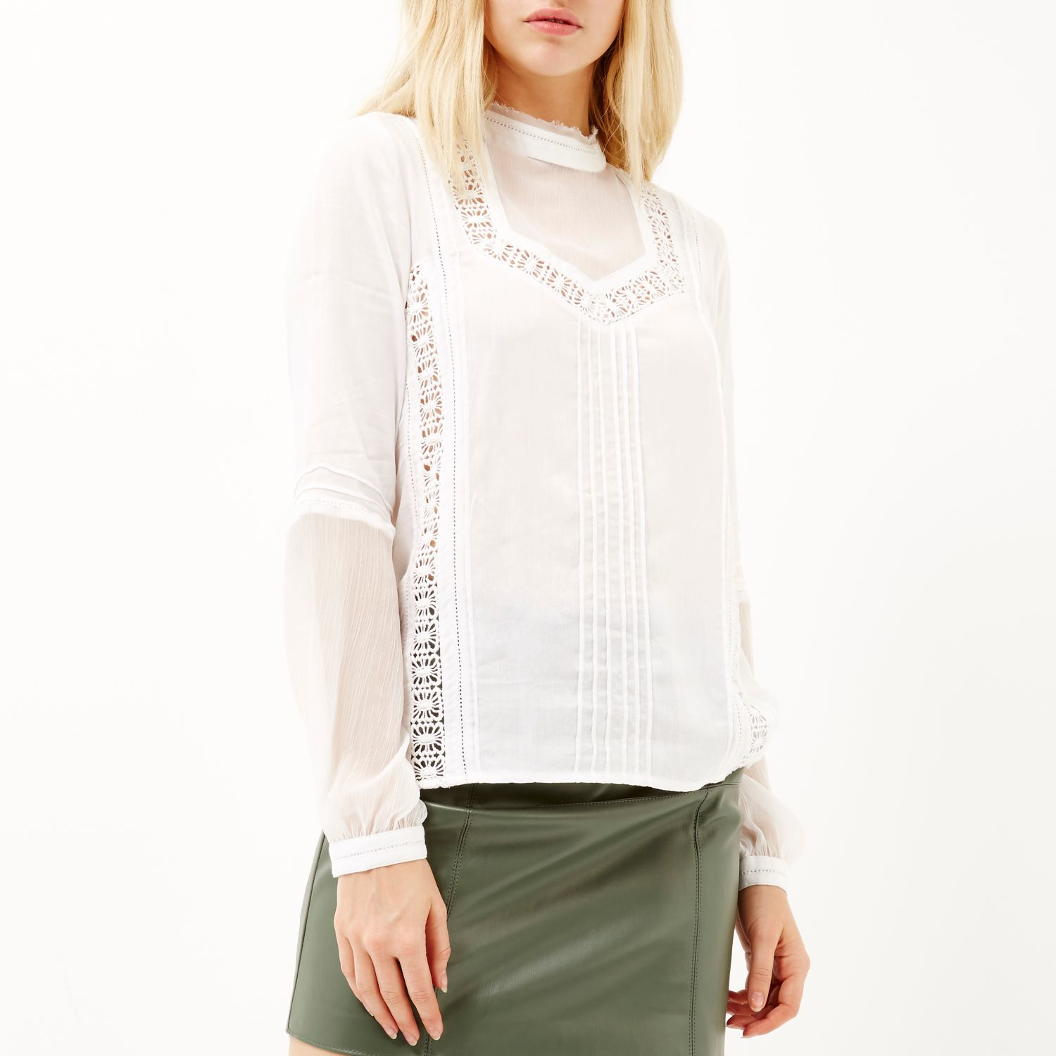 river island lace top