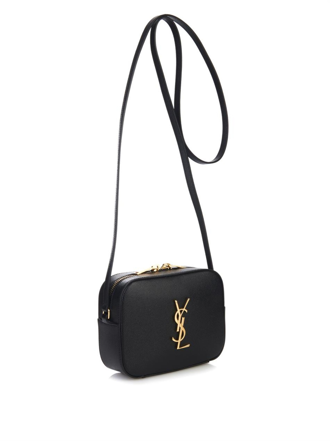 Saint Laurent Monogramme Camera Leather CrossBody Bag in Black Lyst