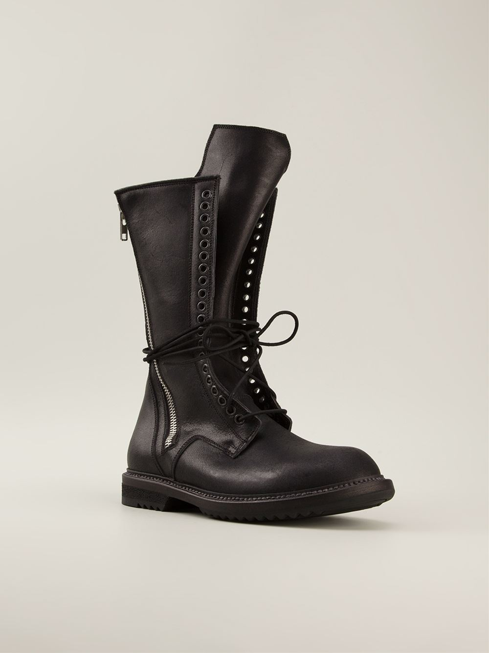 rick owens military boots