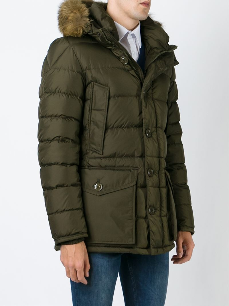 Moncler 'cluny' Padded Jacket in Green for Men | Lyst
