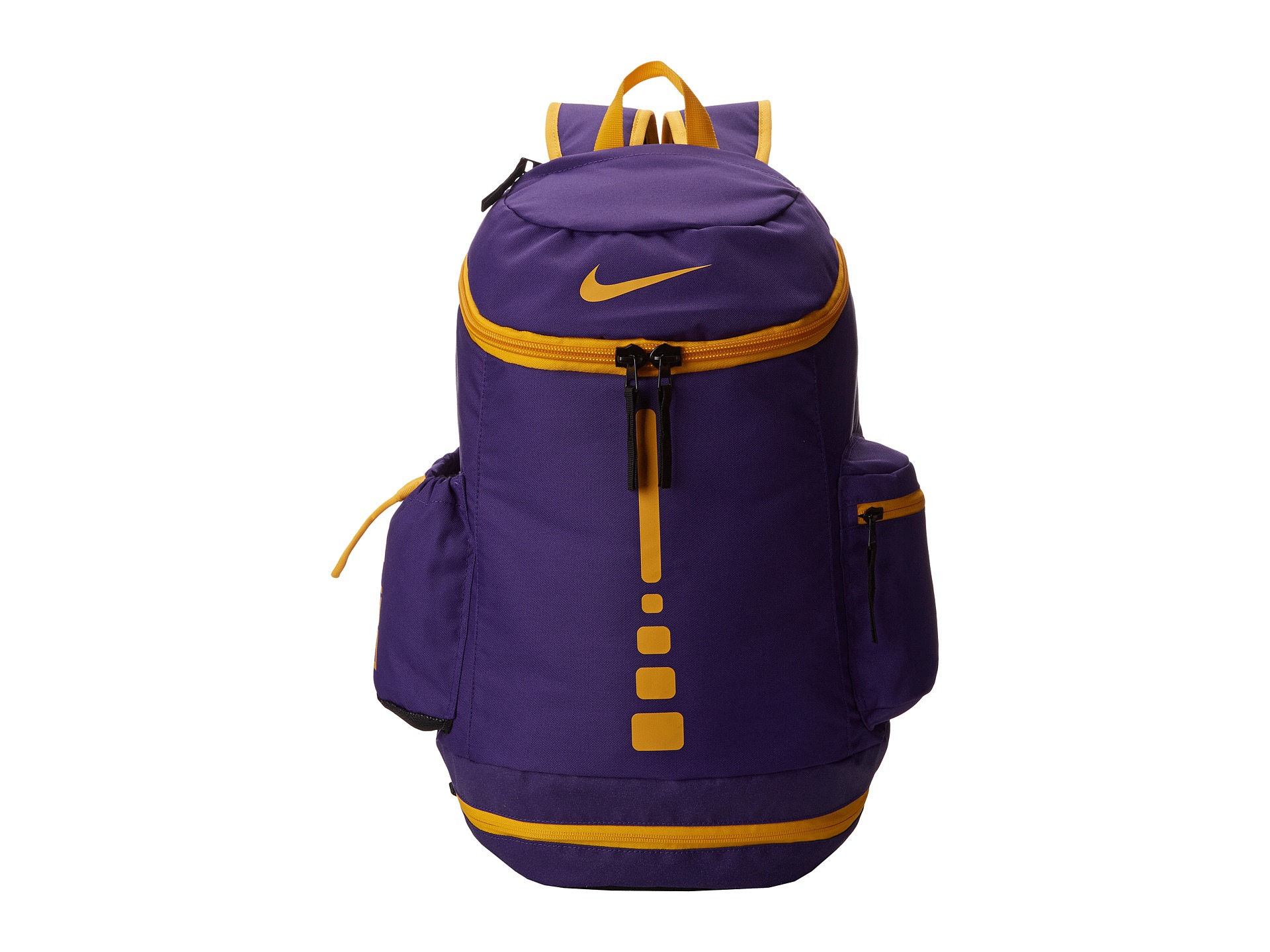 purple and gold nike elite backpack