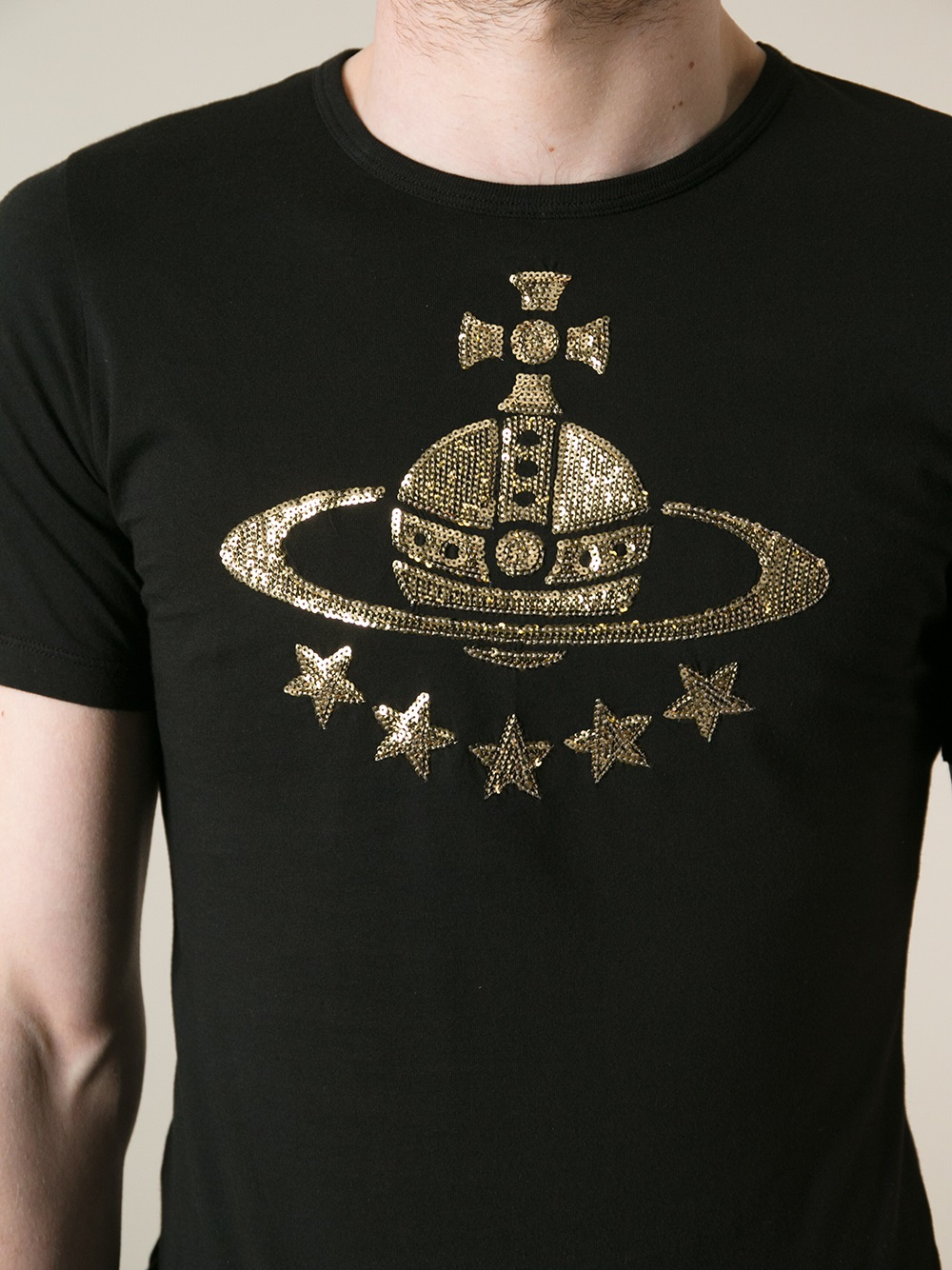 Vivienne Westwood Anglomania Orb Logo Tshirt in Black for Men | Lyst