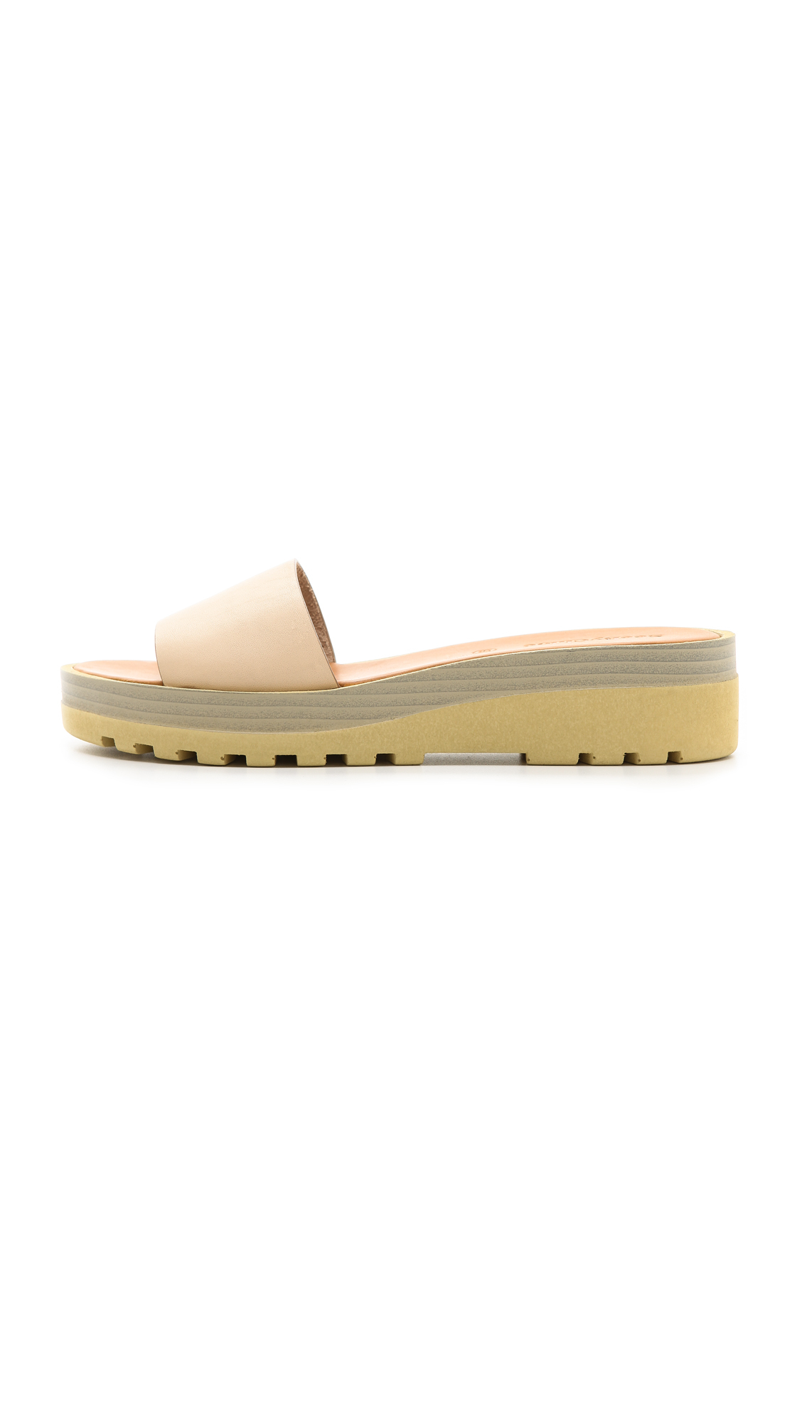 Lyst - See By ChloÃ© Slide Sandals in Natural
