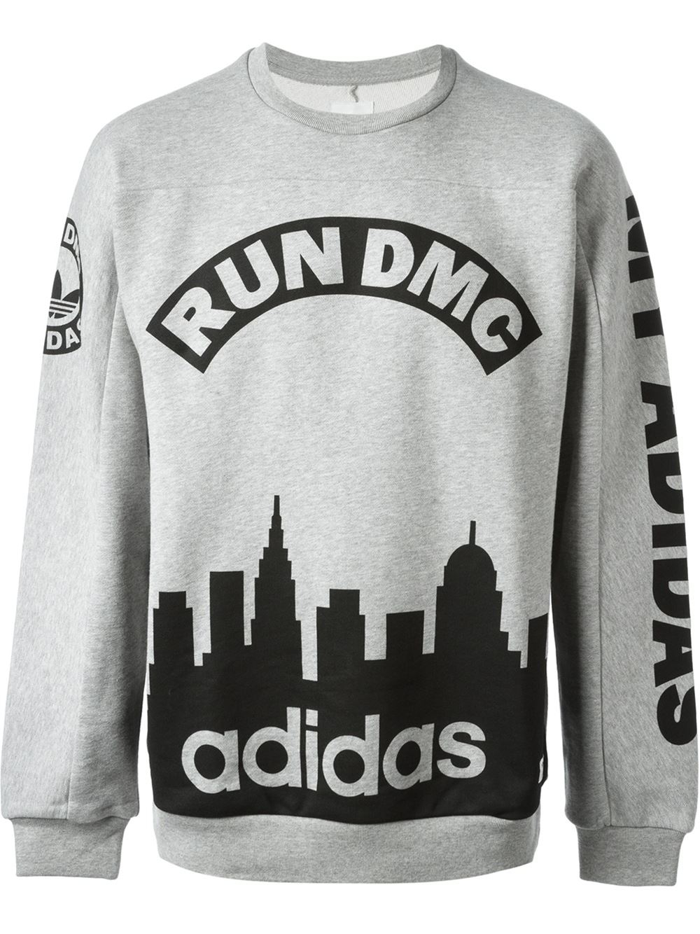 adidas Run Dmc Sweatshirt in Grey for Men | Lyst UK