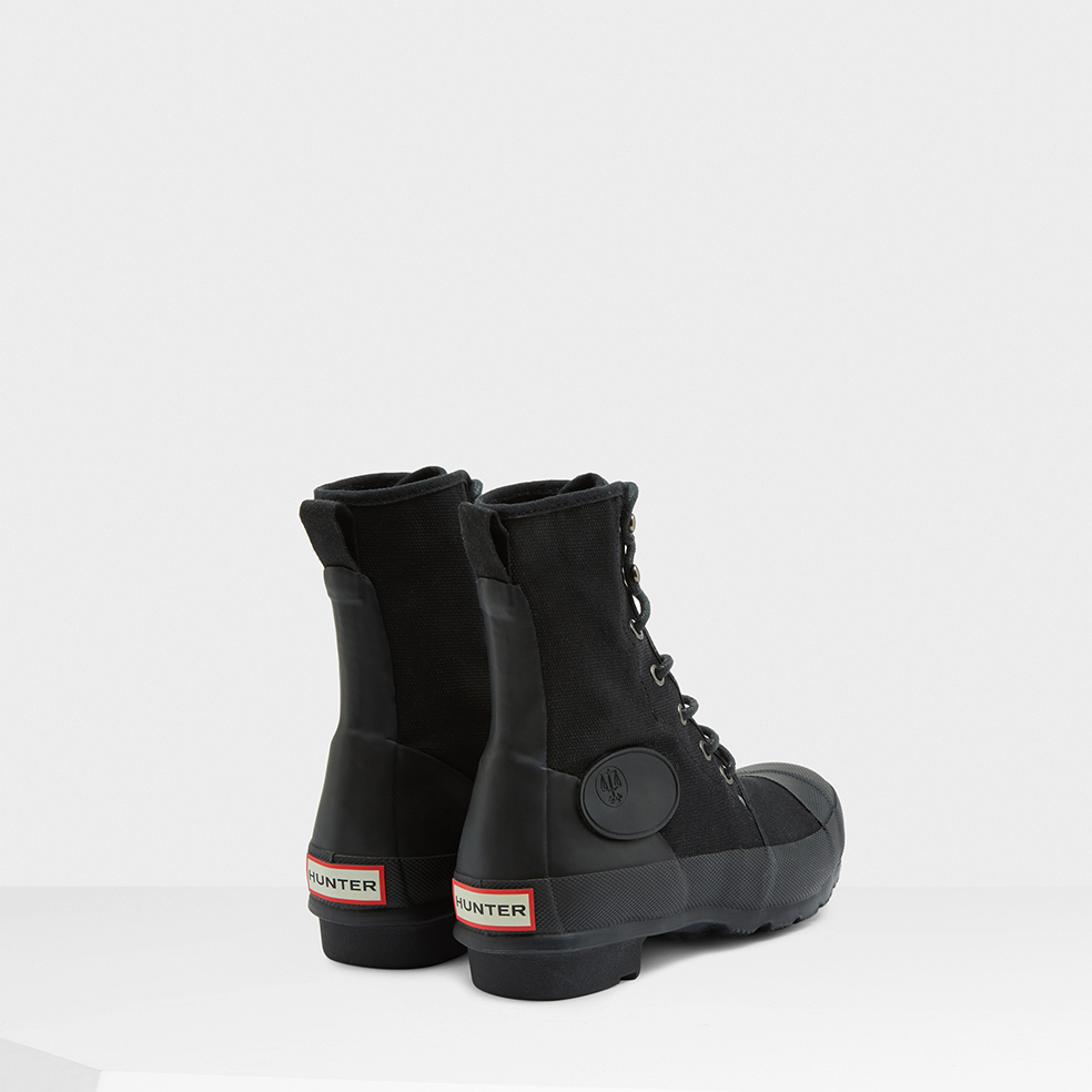 canvas commando boots