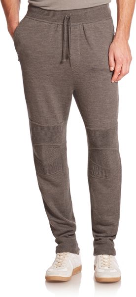 Ralph Lauren Black Label Merino Wool Sweatpants in Gray for Men (dark ...