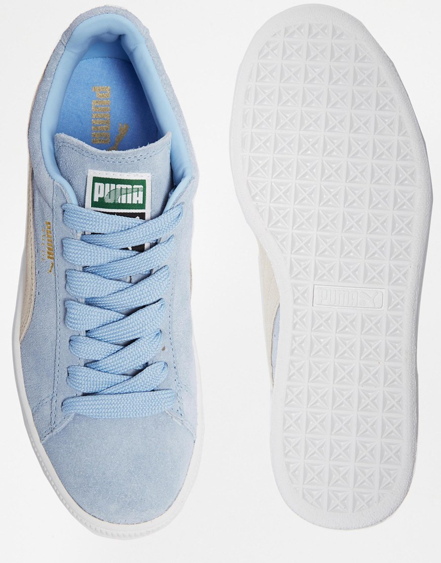 PUMA Classic Blue Trainers | Lyst