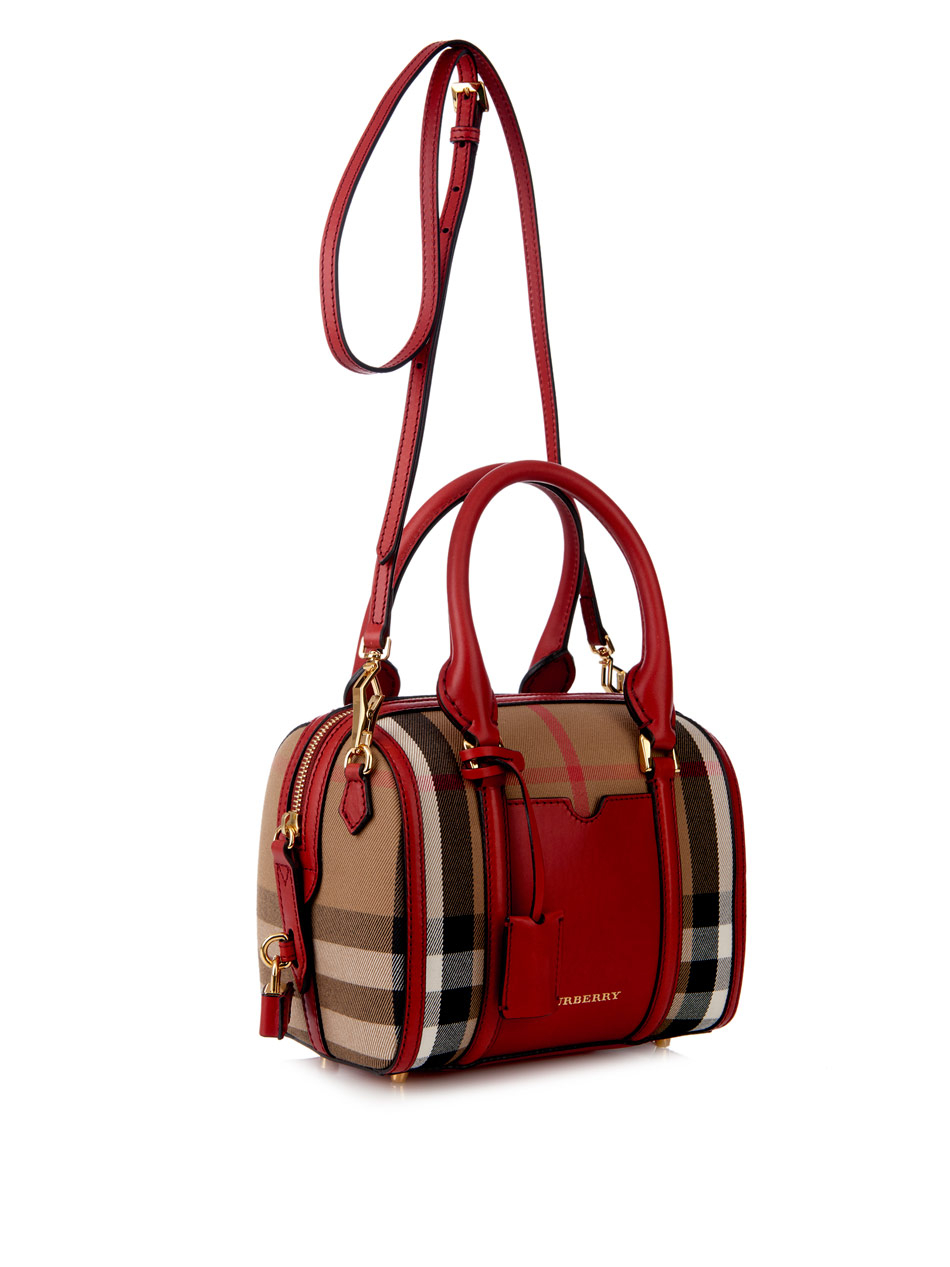 Burberry Mini Check Bowling Bag