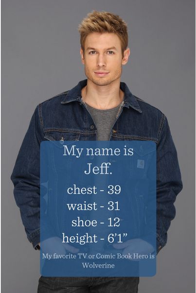 big & tall men's denim coats & jackets