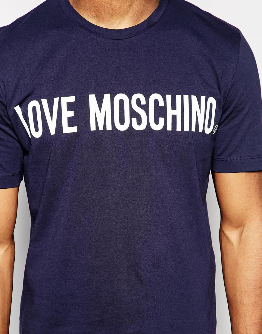 love moschino t shirt blue