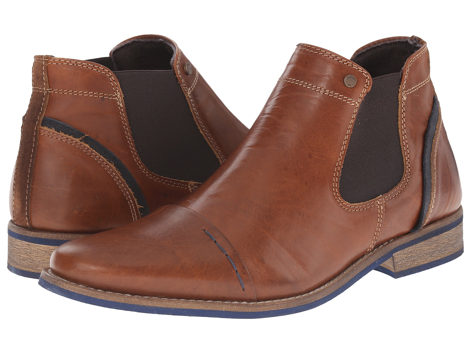 Detail Chelsea Boots in Tan Leather 