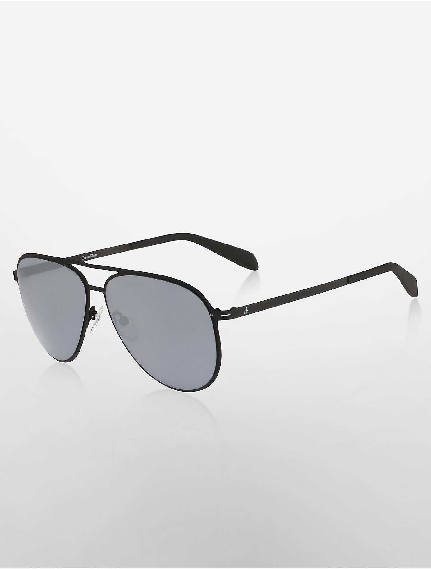 Calvin Klein Platinum Label Aviator Colorthin Sunglasses in Black Lyst