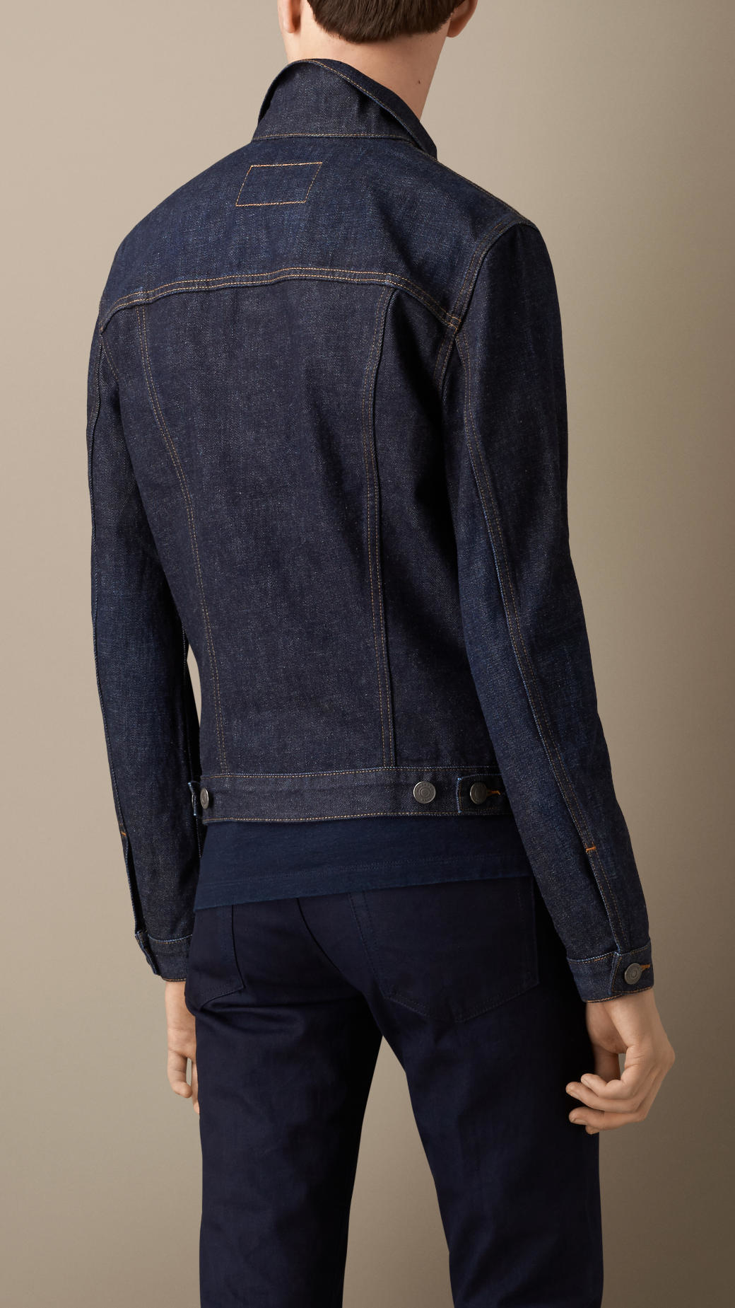 Burberry Japanese Selvedge Denim Jacket in Blue for Men | Lyst