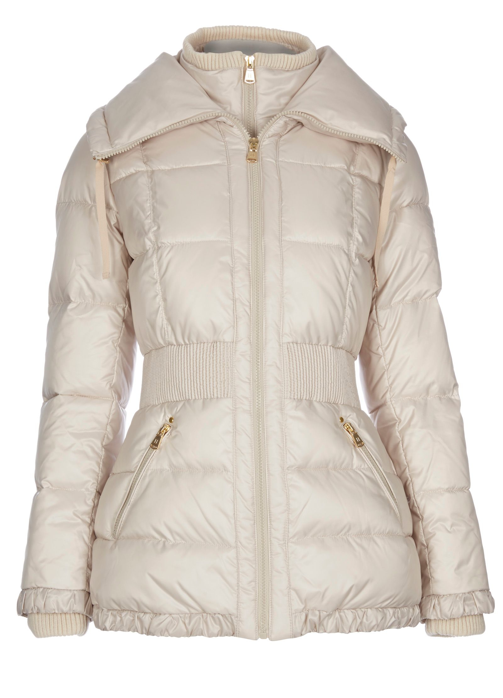 Halifax traders Quilted Jacket With Oversized Collar in