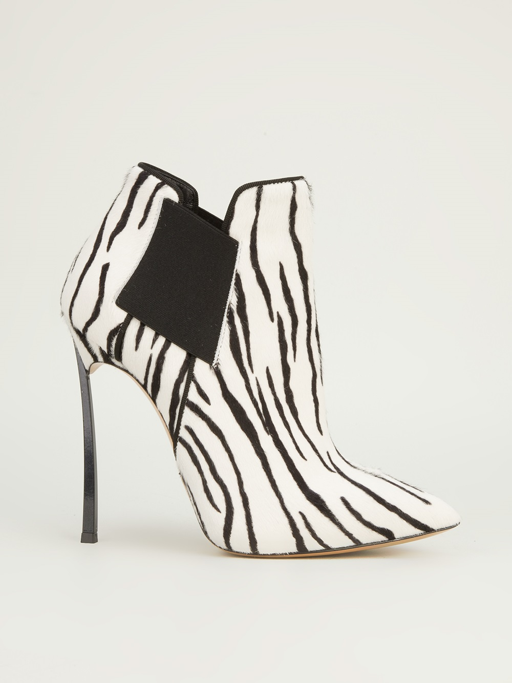black and white zebra print boots