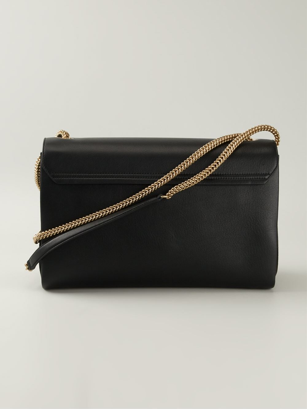 Nina Ricci Marché Chaine Medium Leather Shoulder Bag in Black | Lyst