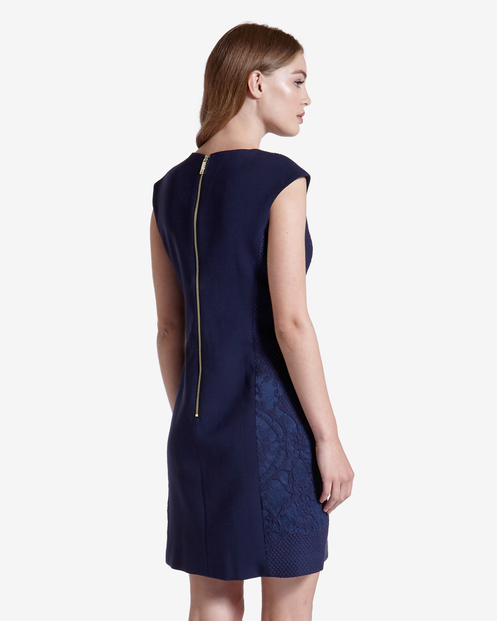 ted baker navy blue dress