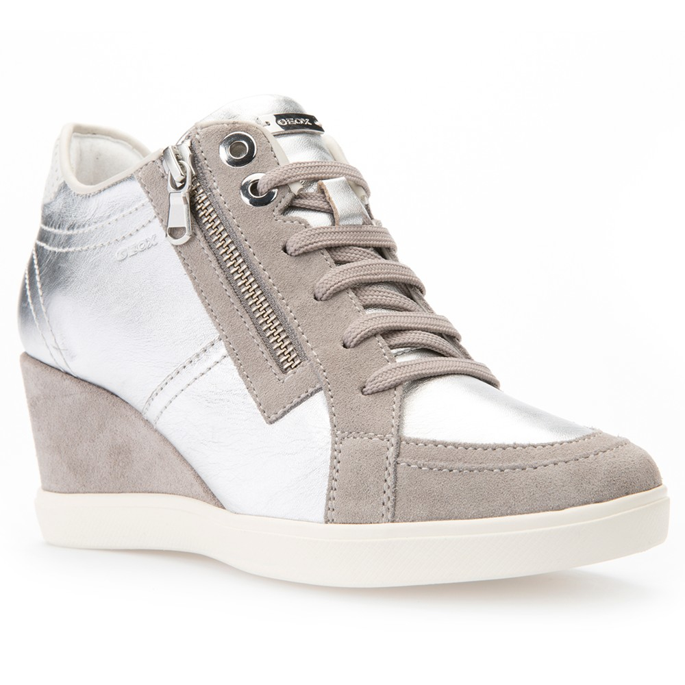 geox heeled trainers