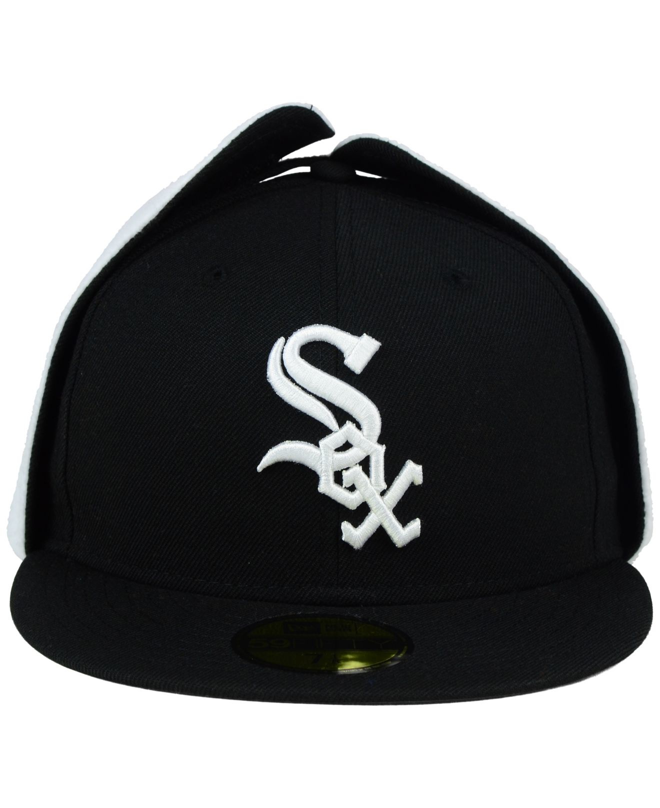 KTZ Chicago White Sox Dog Ear 59fifty Cap in Black for Men | Lyst