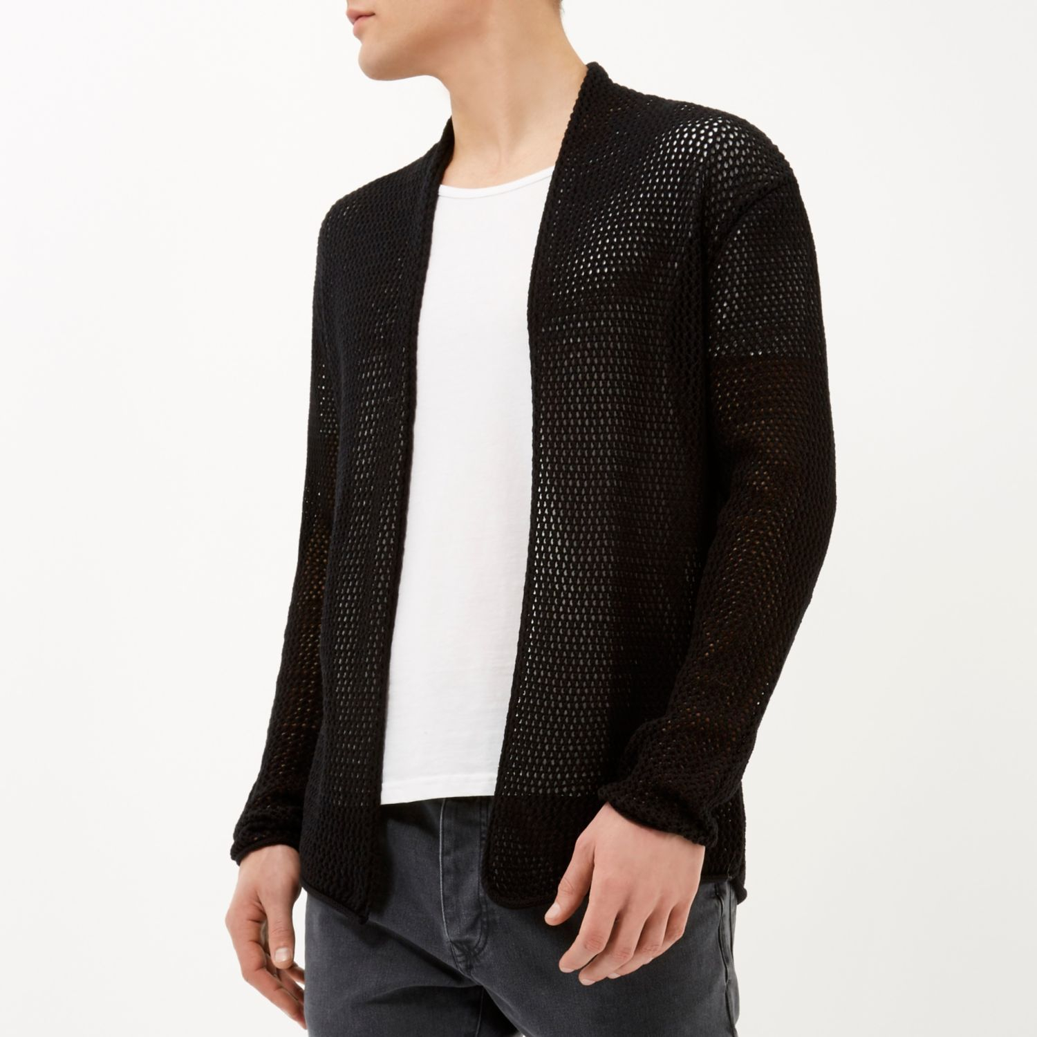 river island mens cardigan