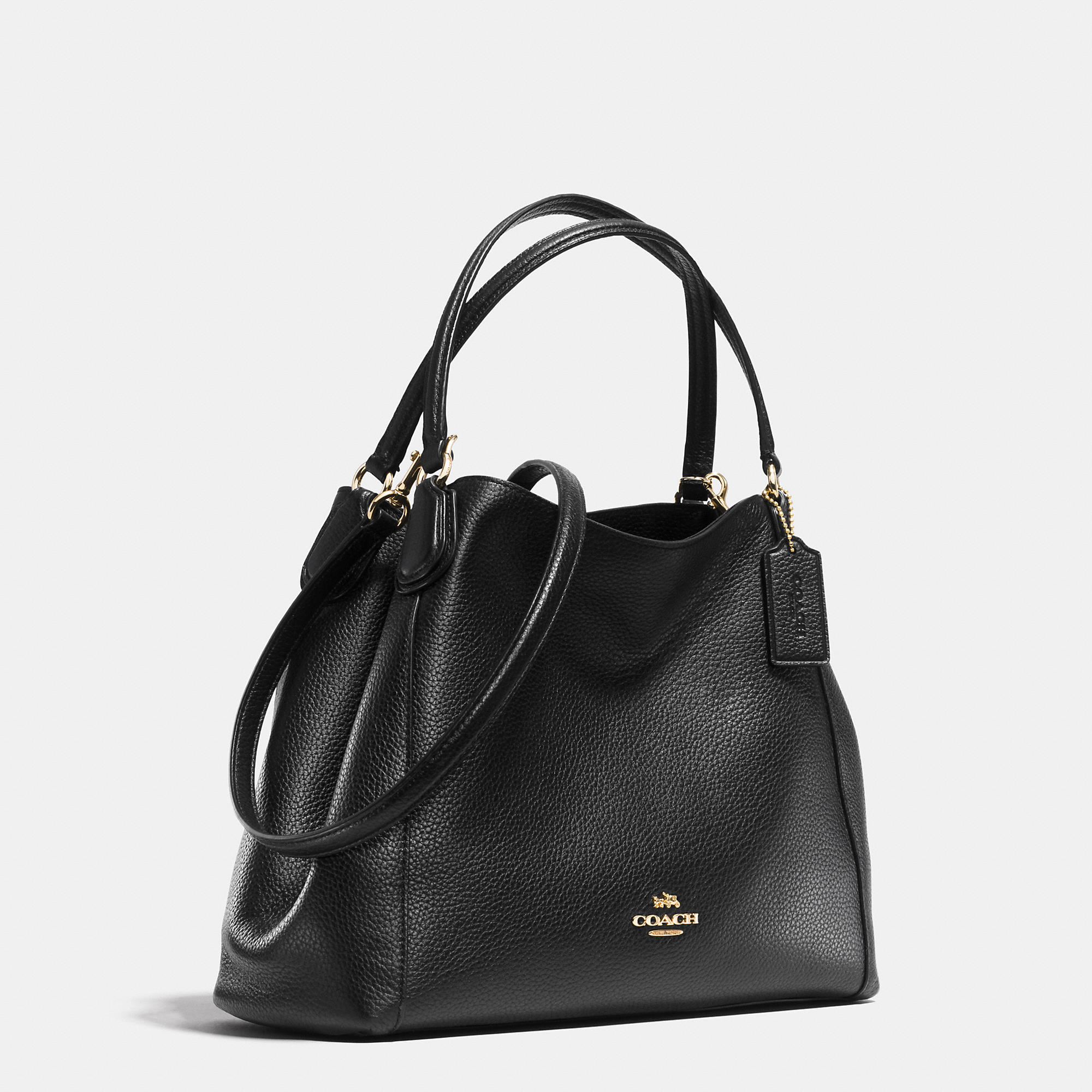 COACH Edie Shoulder Bag 28 In Pebble Leather - Lyst