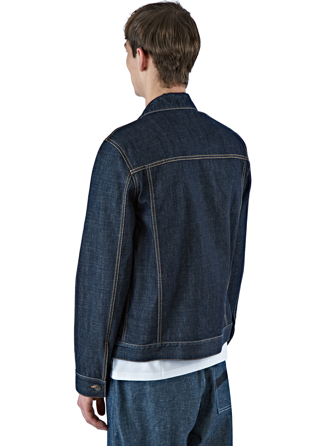 Marni Men's Raw Denim Jacket In Indigo in Blue for Men - Lyst