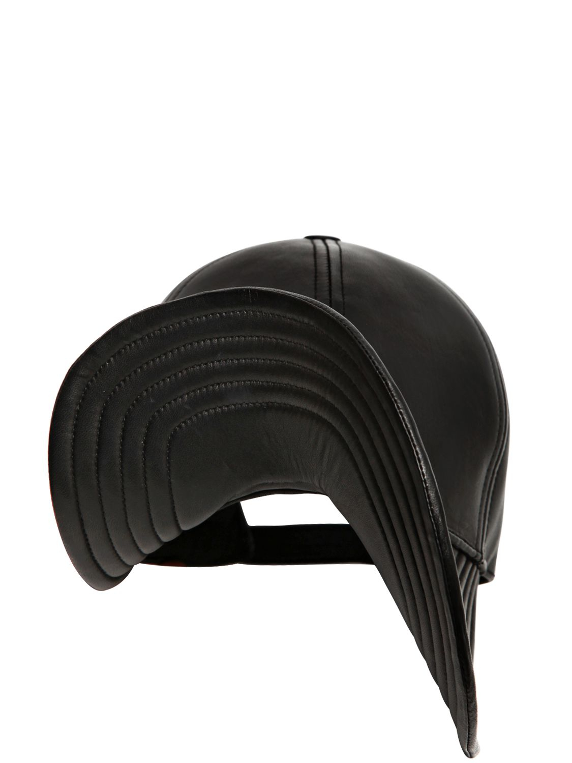 KTZ Leather Crooked Baseball Cap in Black for Men - Lyst