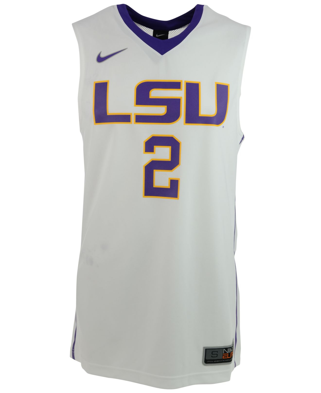 Download Nike Men's Lsu Tigers Replica Basketball Jersey in White ...