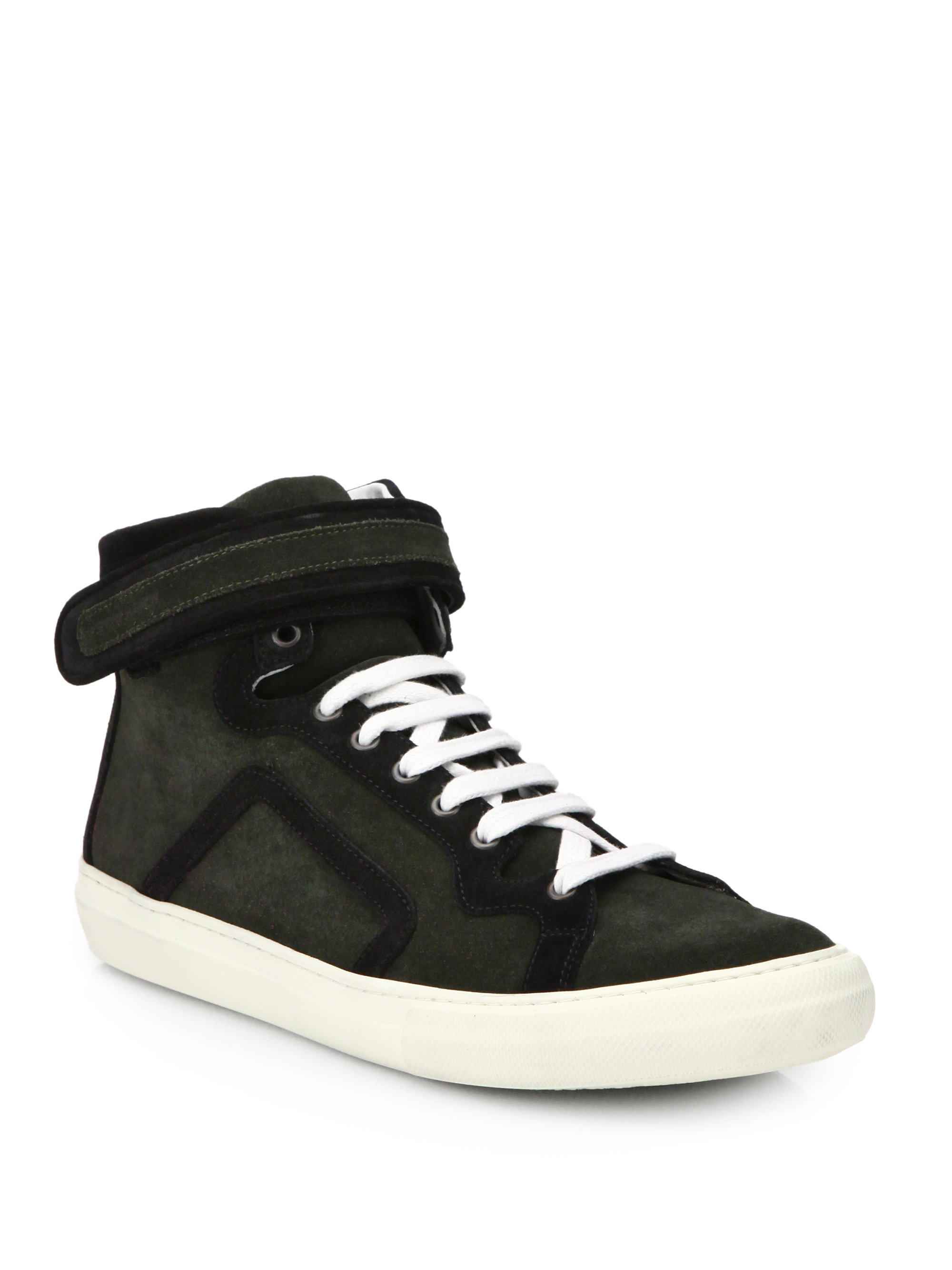 Pierre hardy Suede High-top Sneakers in Green for Men | Lyst
