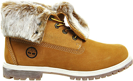 women's faux fur timberland boots