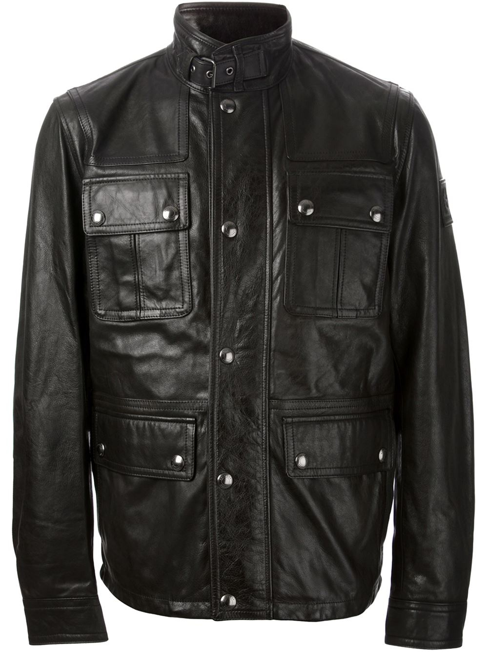 Belstaff 'Maple' Biker Jacket in Black for Men - Lyst