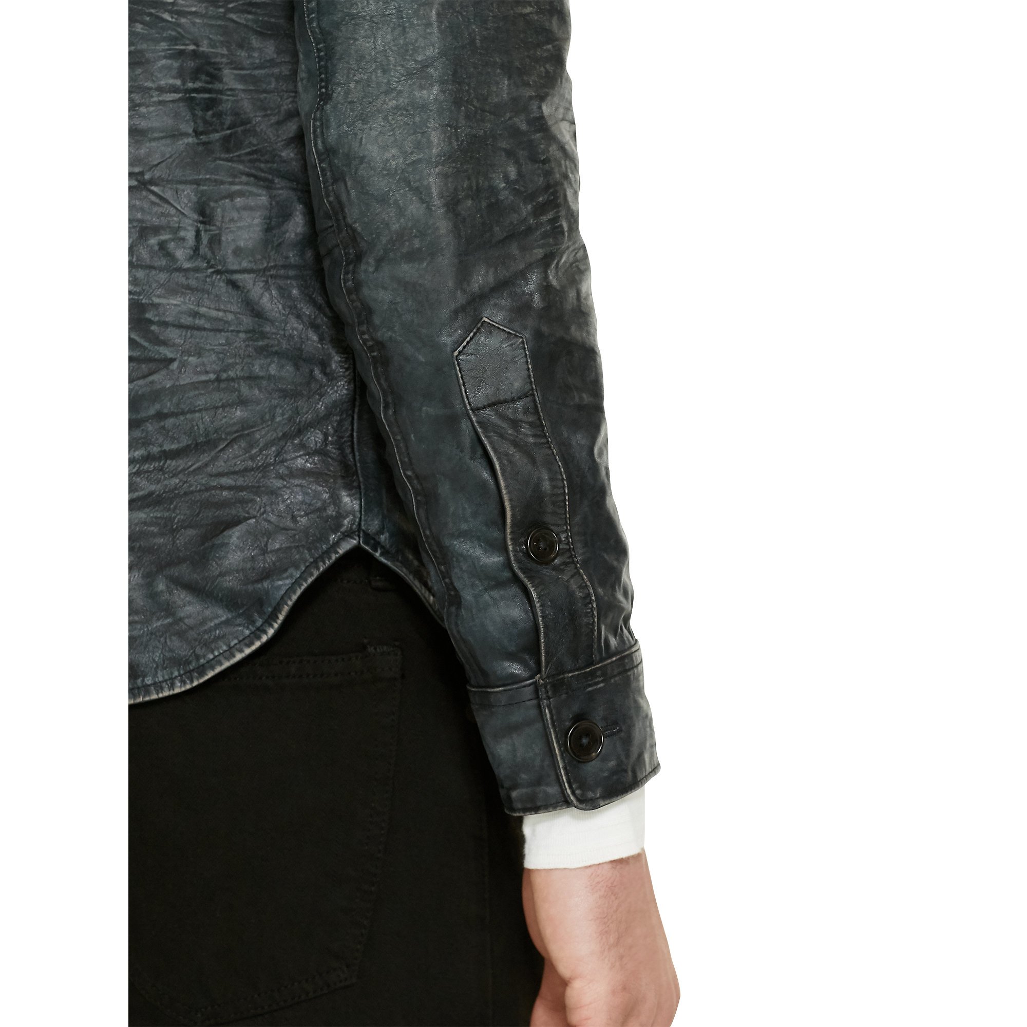 Polo Ralph Lauren Leather Shirt Jacket for Men | Lyst