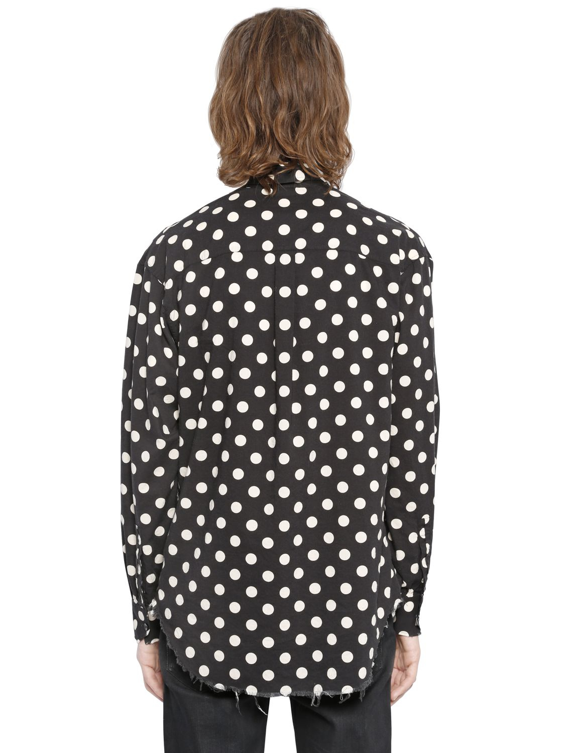 saint laurent dot shirt