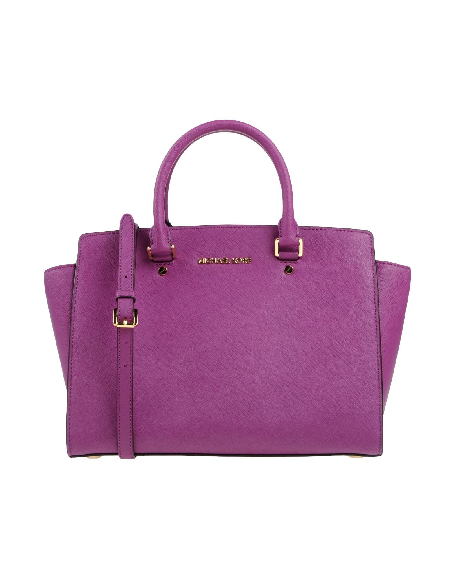 Michael michael kors Handbag in Purple (Mauve) | Lyst