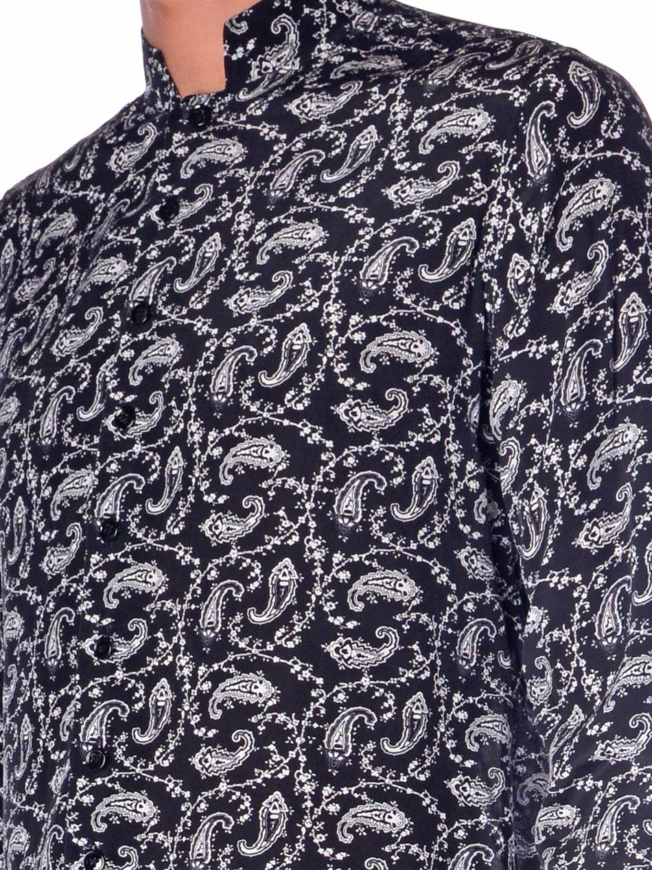 saint laurent paisley shirt