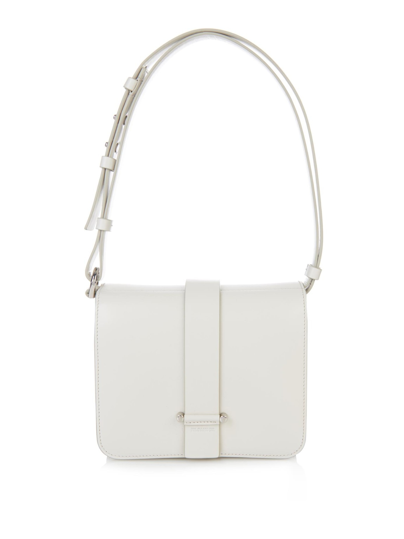 Lyst - Jil Sander J-Beauty Leather Shoulder Bag in White