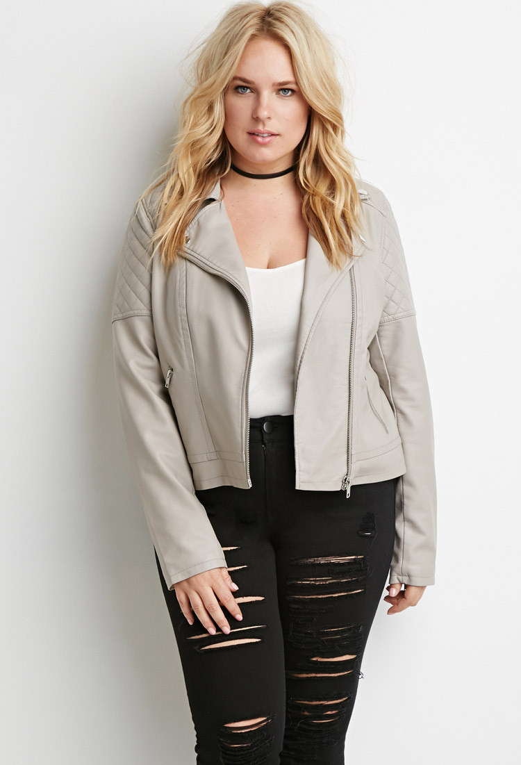 forever 21 plus leather jacket