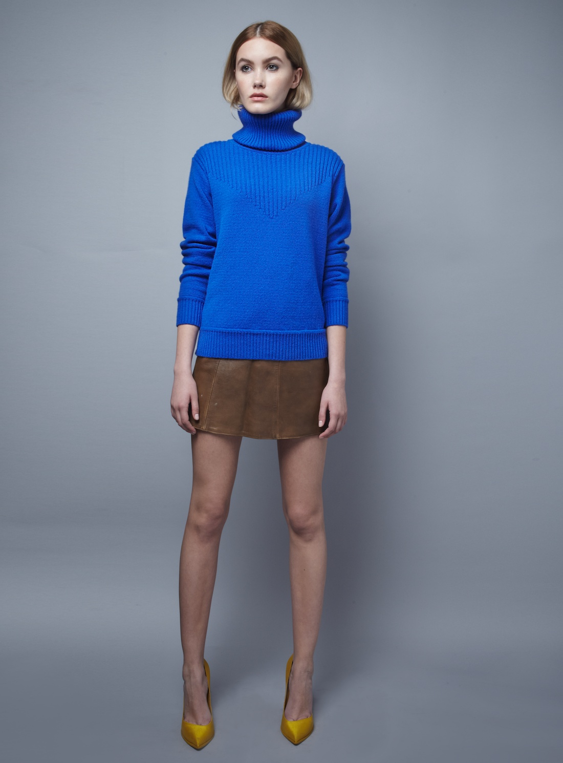 cobalt blue sweater