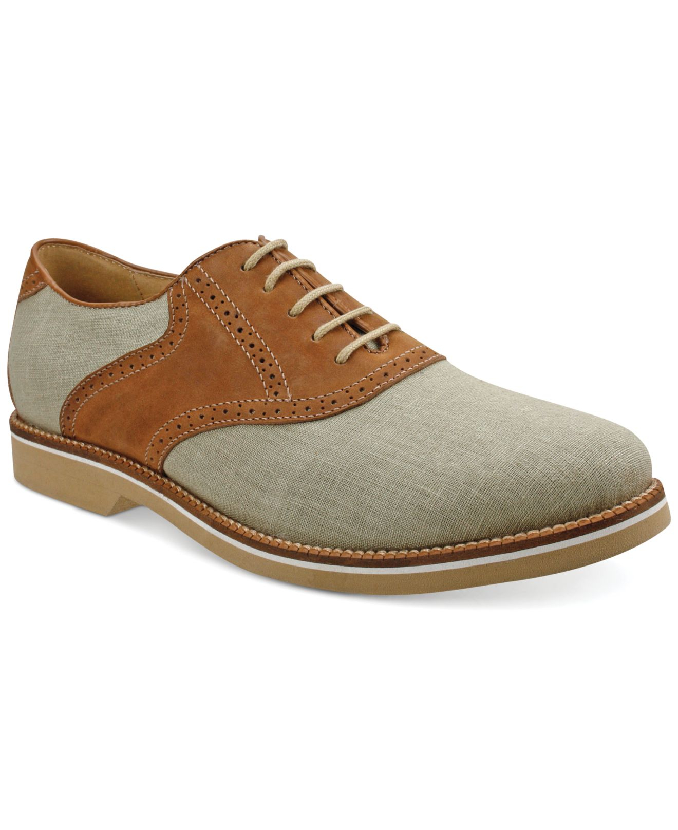 G.h. bass & co. Carson Saddle Oxfords in Natural for Men | Lyst