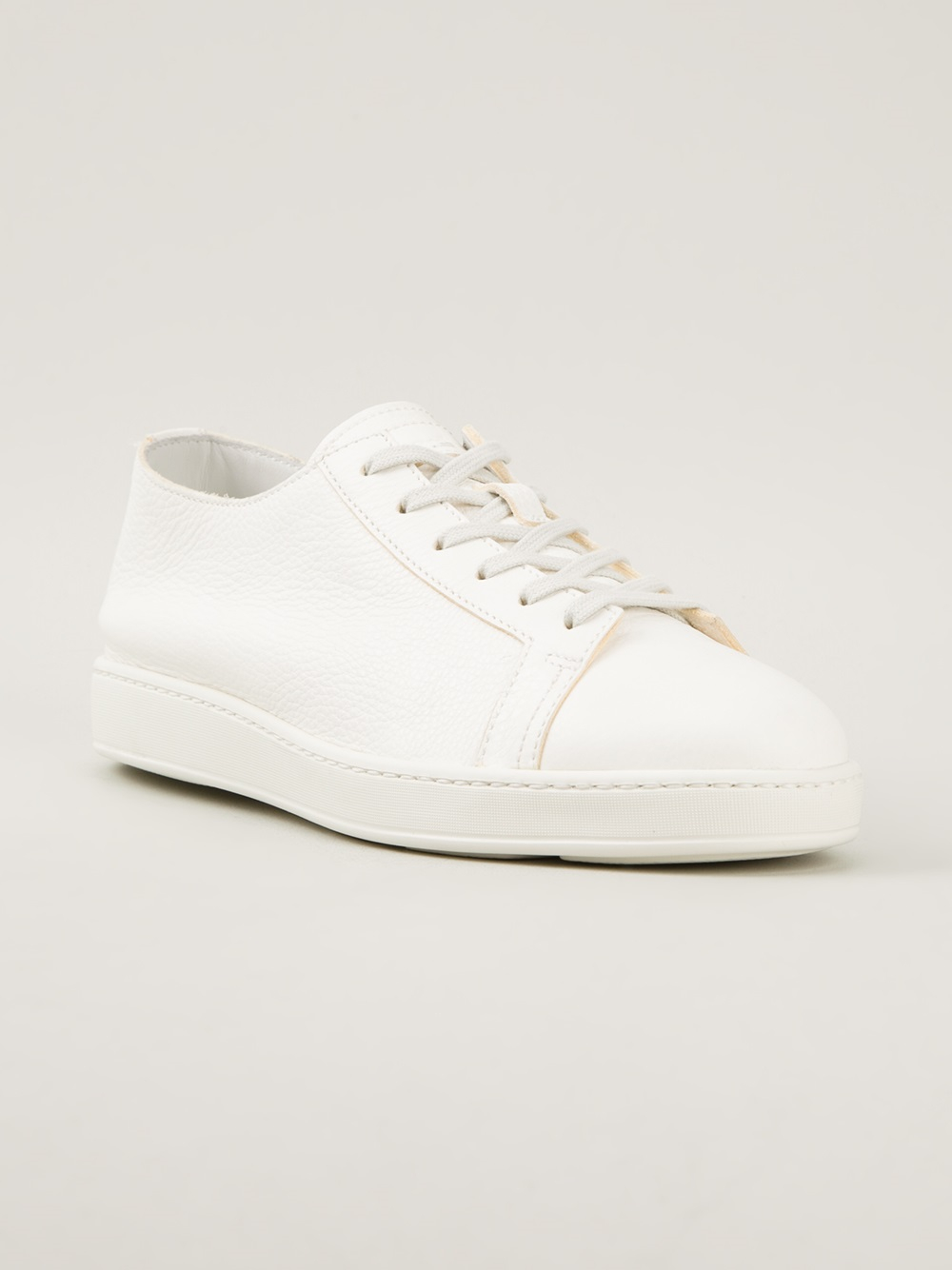 santoni sneakers white