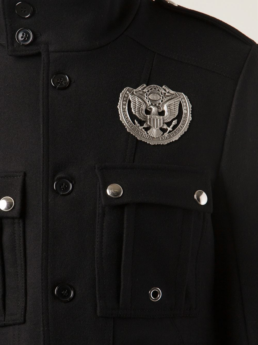 Diesel Black Gold Military Coat in Black for Men Lyst