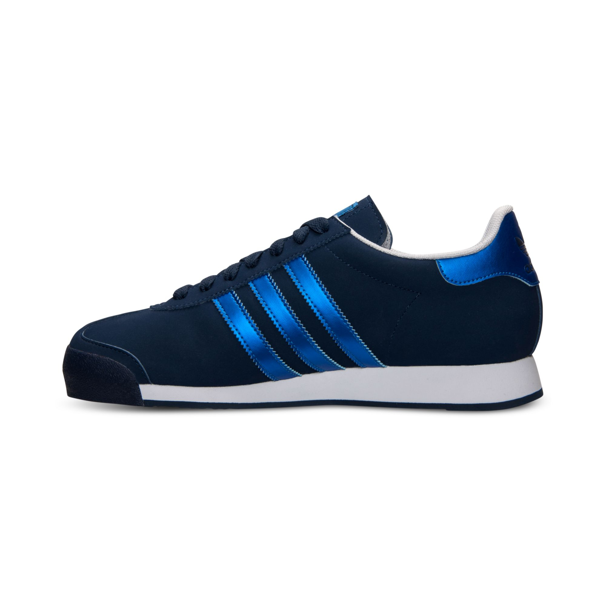 adidas Men'S Samoa Casual Sneakers From Finish Line in Navy/Blue/White ...