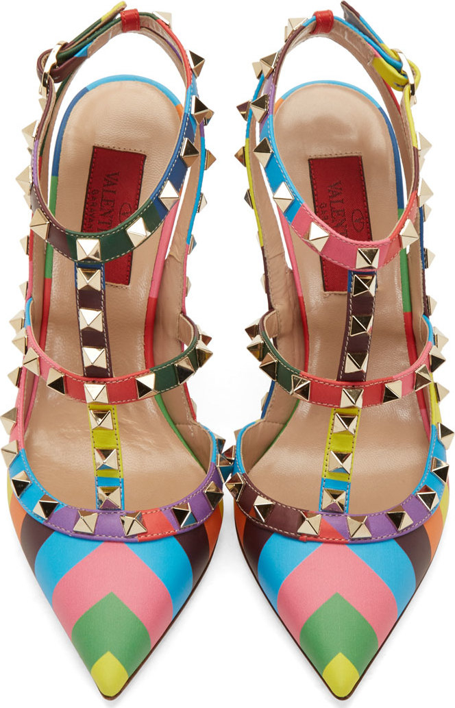 valentino rockstud multicolor